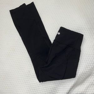 Authentic black Lululemon leggings, size 4